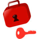 download Lock And Key clipart image with 315 hue color