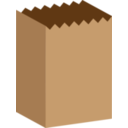 download Simple Paper Bag clipart image with 0 hue color