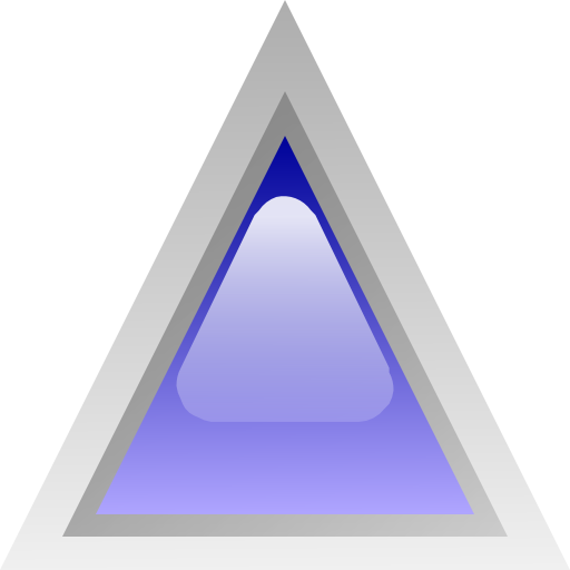 Led Triangular Blue