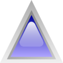 download Led Triangular Blue clipart image with 0 hue color