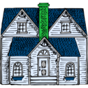 download Victorian House clipart image with 135 hue color