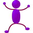 download Stickman 03 clipart image with 90 hue color