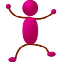 download Stickman 03 clipart image with 135 hue color