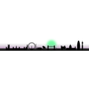 download London Skyline 2 0 clipart image with 90 hue color