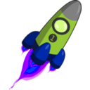 download Rocket Blue And Red clipart image with 225 hue color