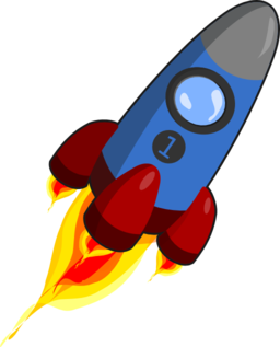 Rocket Blue And Red
