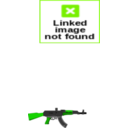 download Ak47 Gun clipart image with 90 hue color