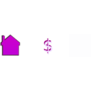 download Home Price clipart image with 90 hue color