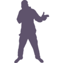 download Hip Hop Dude clipart image with 270 hue color