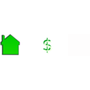 download Home Price clipart image with 270 hue color