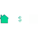 download Home Price clipart image with 315 hue color