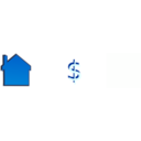download Home Price clipart image with 0 hue color