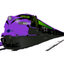 download Passenger Train clipart image with 225 hue color