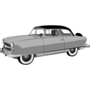 download 1950s Rambler Convertible clipart image with 45 hue color