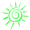 download Simple Sun Motif clipart image with 90 hue color