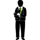 download Man Gesticulating clipart image with 90 hue color