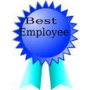 download Best Employee clipart image with 180 hue color