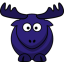 download Cartoon Elk clipart image with 225 hue color