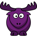 download Cartoon Elk clipart image with 270 hue color