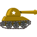 download Cartoon Tank clipart image with 315 hue color