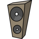 download Cartoon Speaker clipart image with 180 hue color
