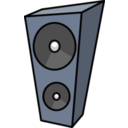 download Cartoon Speaker clipart image with 0 hue color