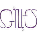 download Ambigramme Gilles clipart image with 180 hue color