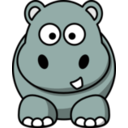download Cartoon Hippo clipart image with 315 hue color