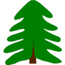 download Spruce clipart image with 0 hue color