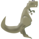 download T Rex clipart image with 315 hue color
