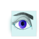 download Ojo clipart image with 180 hue color