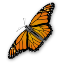 download Monarch Butterfly clipart image with 0 hue color
