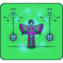 download Fro Bro Peace Yo clipart image with 135 hue color