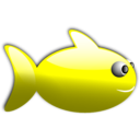 download Glossy Fish 1 clipart image with 180 hue color