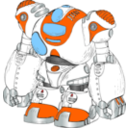 download Robot Color clipart image with 0 hue color