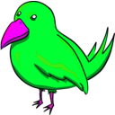 download Bird clipart image with 270 hue color