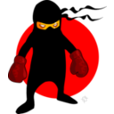 download Ninja Boxer clipart image with 0 hue color