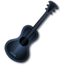 download Brown Guitar clipart image with 180 hue color