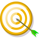 download Target With Arrow clipart image with 45 hue color