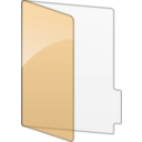 download Folder Icon clipart image with 180 hue color