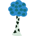 download Birch Tree clipart image with 90 hue color
