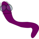 download Worm clipart image with 270 hue color