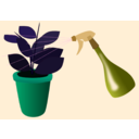 download Caring For Houseplants clipart image with 135 hue color