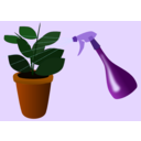 download Caring For Houseplants clipart image with 0 hue color