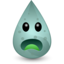 download Dirty Water Drop clipart image with 135 hue color