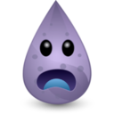 download Dirty Water Drop clipart image with 225 hue color