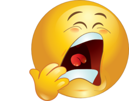 Yawn Smiley Emoticon
