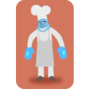download Chef clipart image with 180 hue color