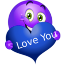 download Love You Boy Smiley Emoticon clipart image with 225 hue color