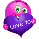 download Love You Boy Smiley Emoticon clipart image with 270 hue color
